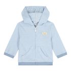 Baby Boys White & Blue 3 Piece Tracksuit, 1, hi-res