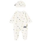 Baby Boys Ivory Dinosaur Babygrow Set, 1, hi-res