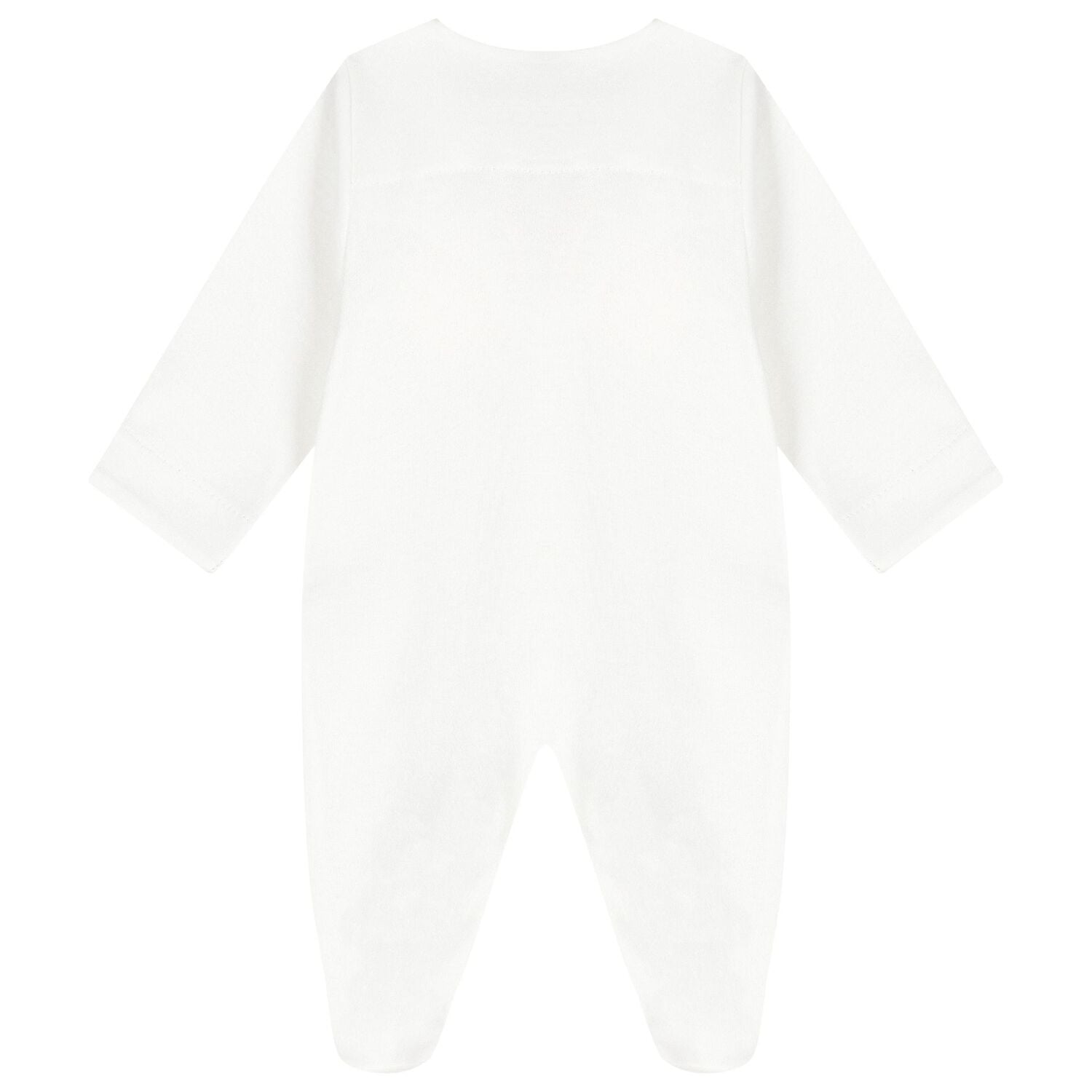 Baby Girls Ivory Flower Babygrow, 1, hi-res