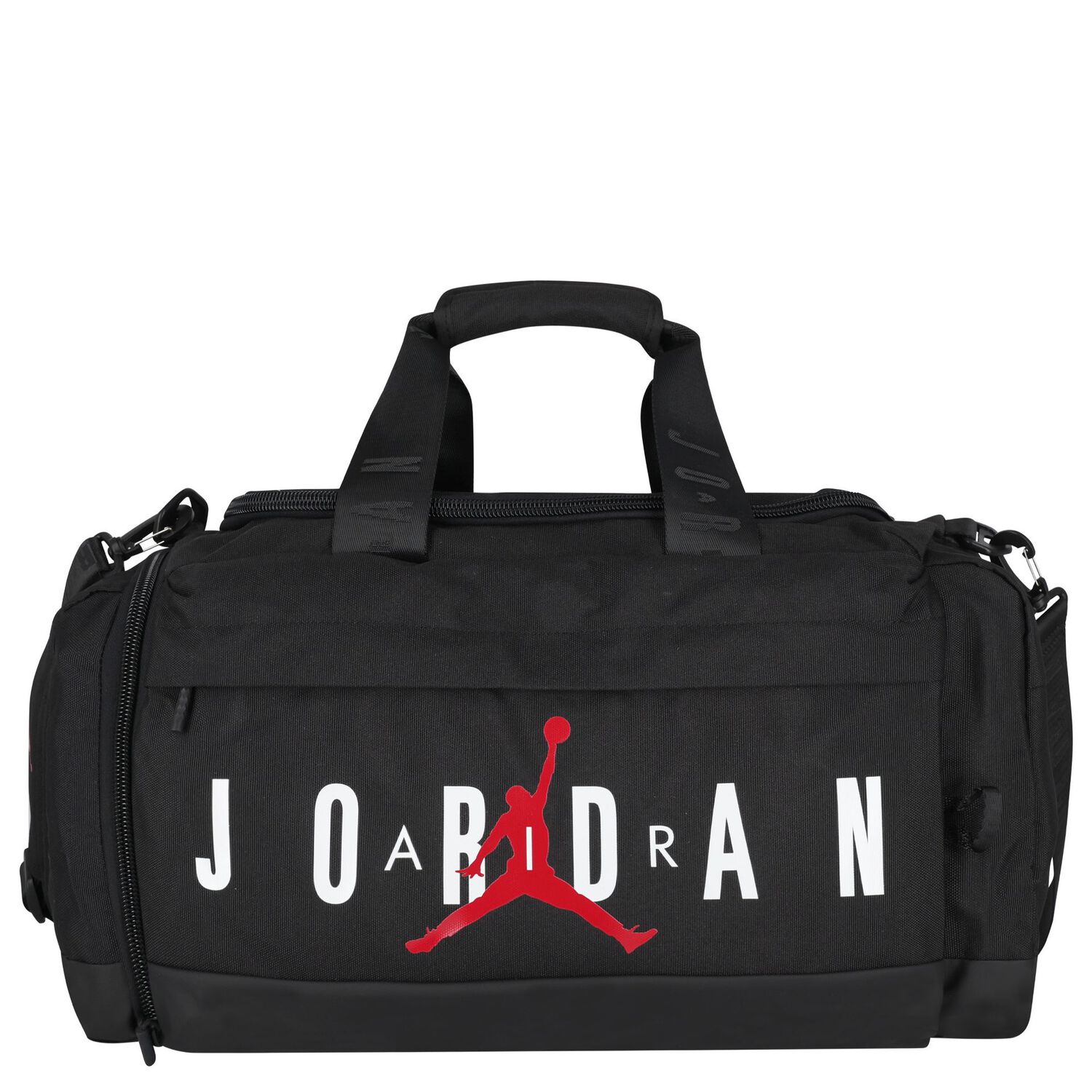 Black Jordan Logo Duffle Bag, 1, hi-res