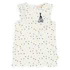 Baby Girls Ivory Logo Dress, 1, hi-res