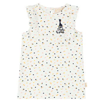 Baby Girls Ivory Logo Dress