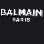 Girls Black Logo T-Shirt Dress, 1, hi-res