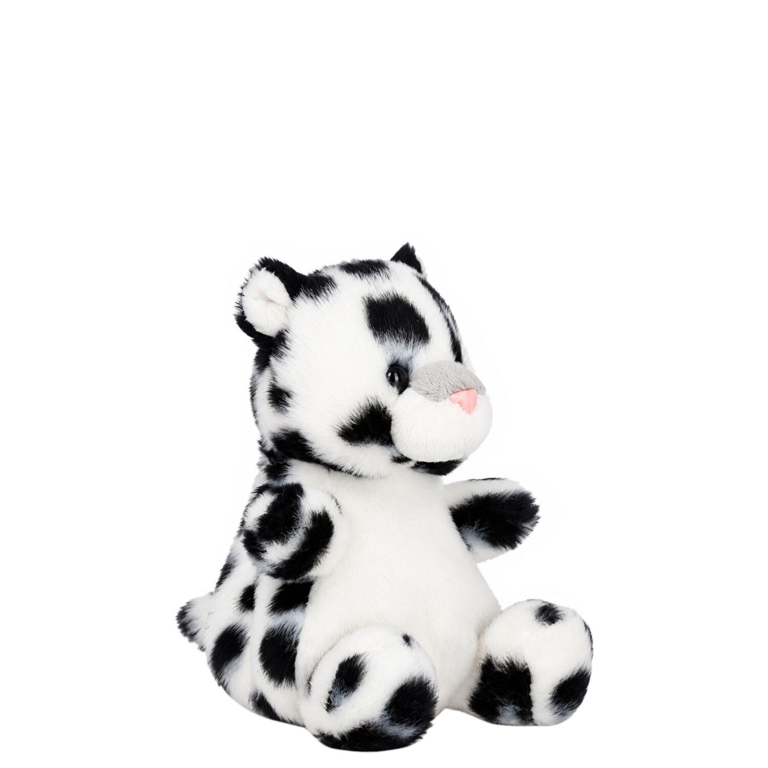 Palm Pals White & Black Kaia Snow Leopard Soft Toy ( 13CM ), 1, hi-res