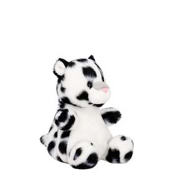 Palm Pals White & Black Kaia Snow Leopard Soft Toy ( 13CM )