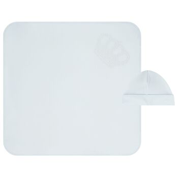 Baby Boys Blue Crown Blanket & Hat Set 