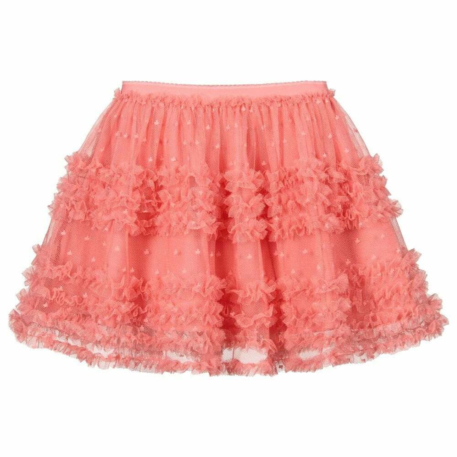 Girls Pink Tulle Skirt, 3, hi-res image number null