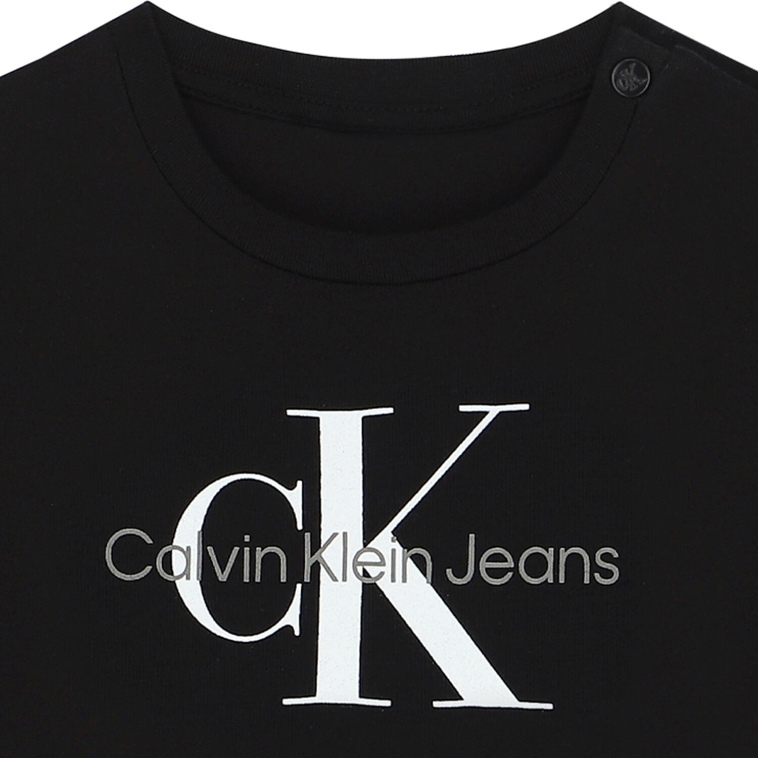 Baby Boys Black Logo Long Sleeve Top, 1, hi-res image number null