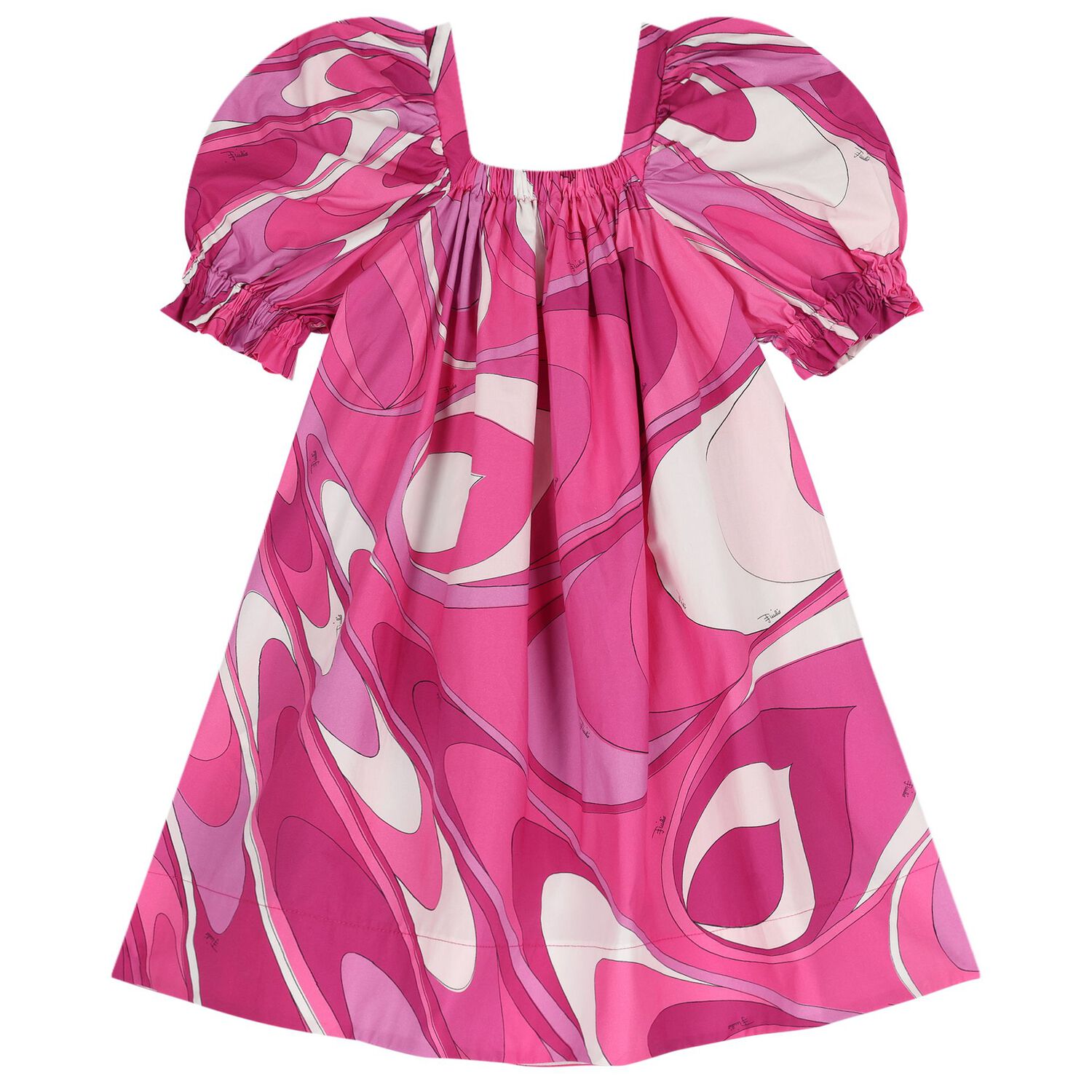 Girls Pink & Purple Ruffled Iride Dress , 1, hi-res