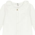 Baby Girls White Babygrow & Hat Gift Set, 1, hi-res