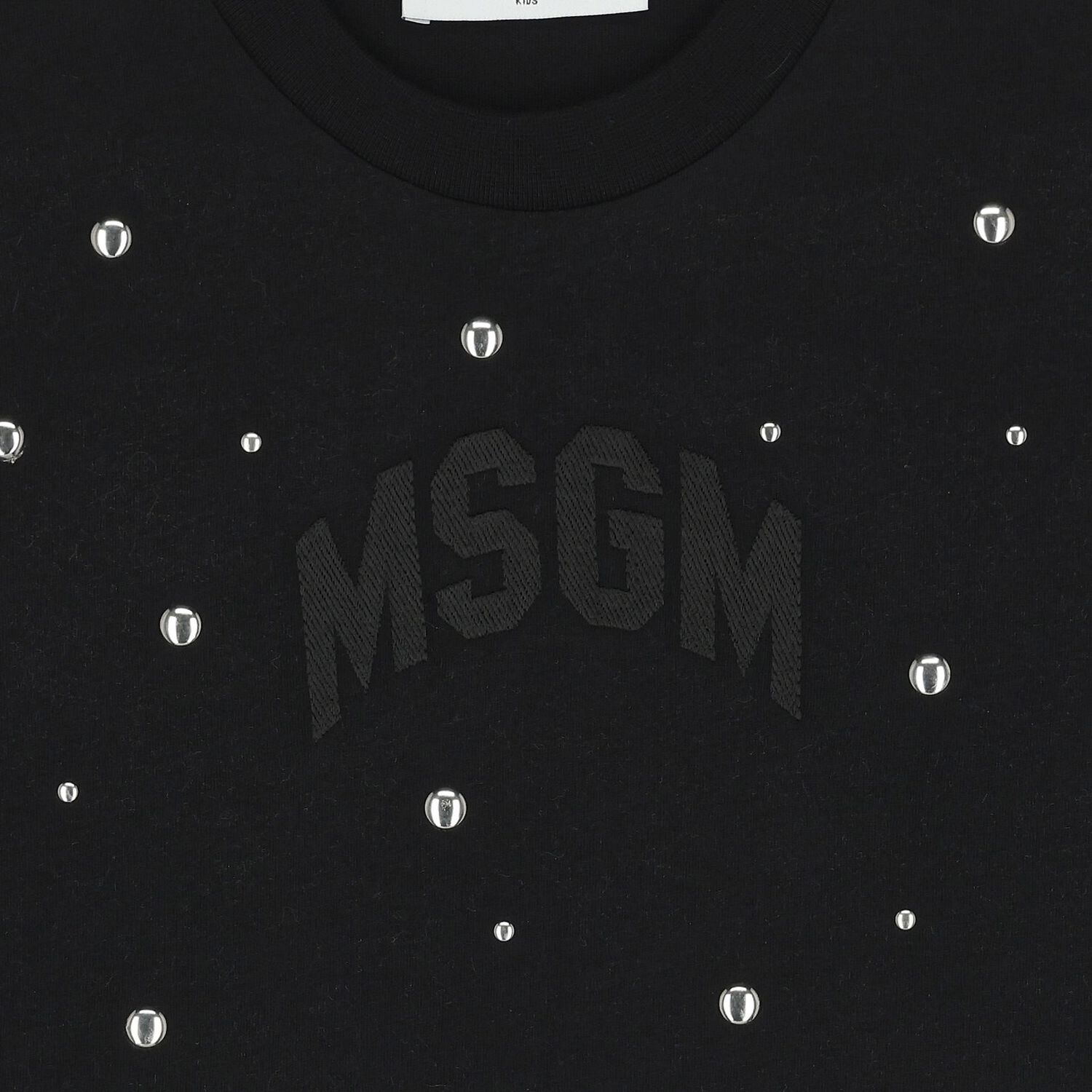 Girls Black Logo T-Shirt, 1, hi-res