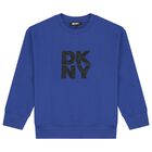 Boys Blue Logo Sweatshirt, 2, hi-res