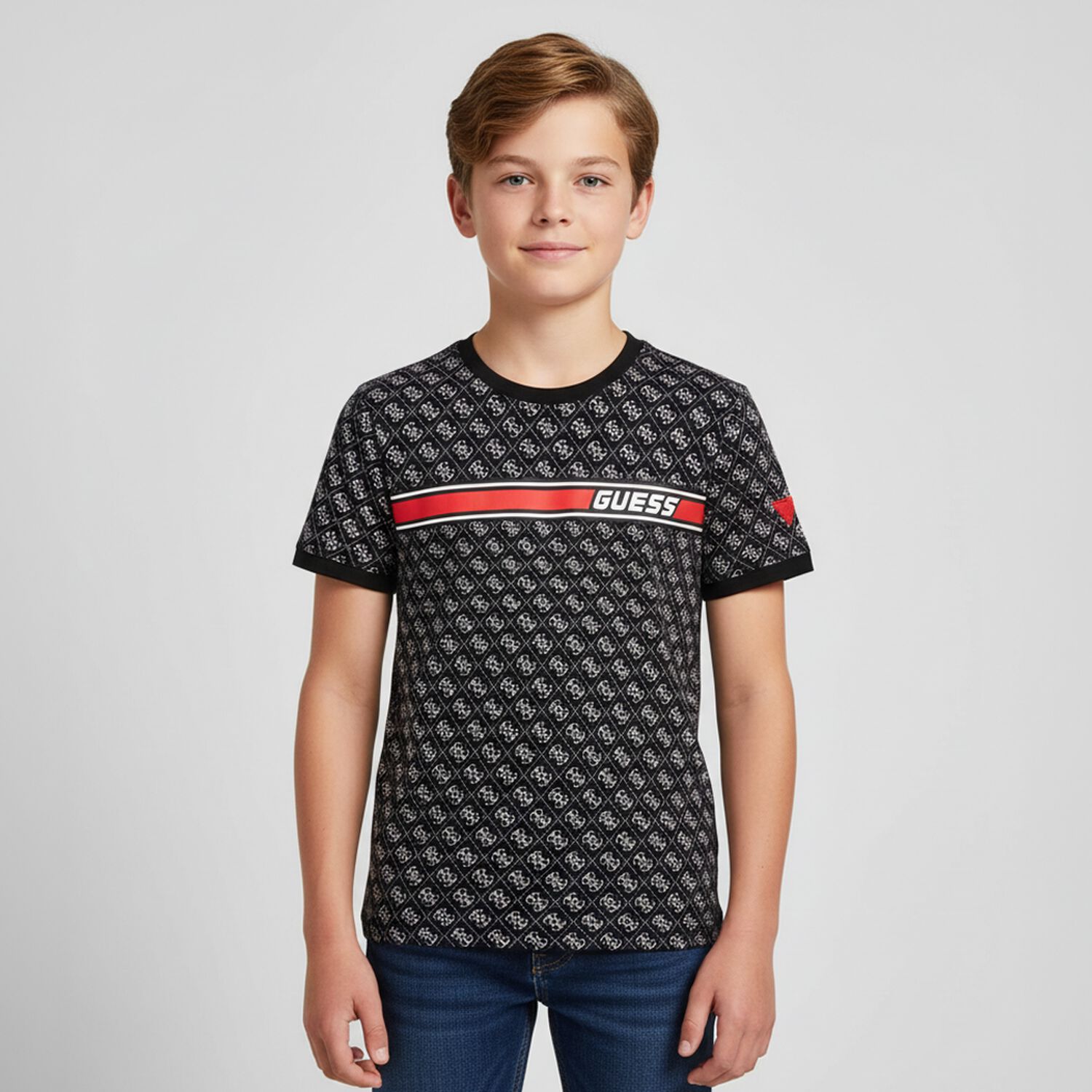 Boys Navy Logo T-Shirt, 2, hi-res