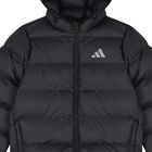 Black Logo Puffer Jacket, 1, hi-res