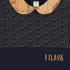 Baby Boys Navy Blue Logo Babygrow, 1, hi-res