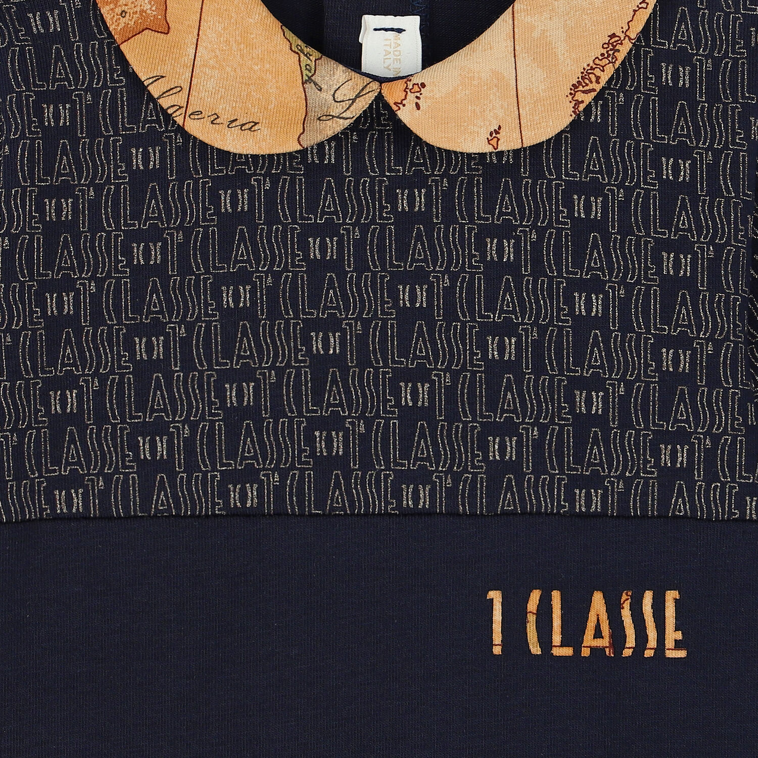 Baby Boys Navy Blue Logo Babygrow, 1, hi-res