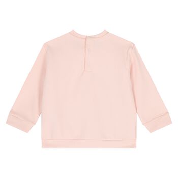 Younger Girls Pink Logo Sweatshirt
