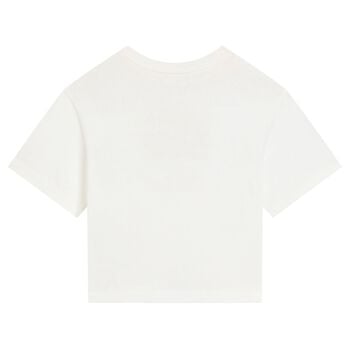Girls Ivory Logo T-Shirt