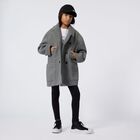 Girls Black Logo Leggings, 1, hi-res