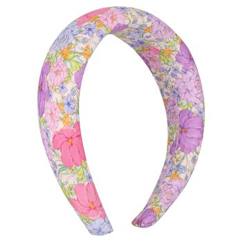 Girls Pink & Purple Floral Headband