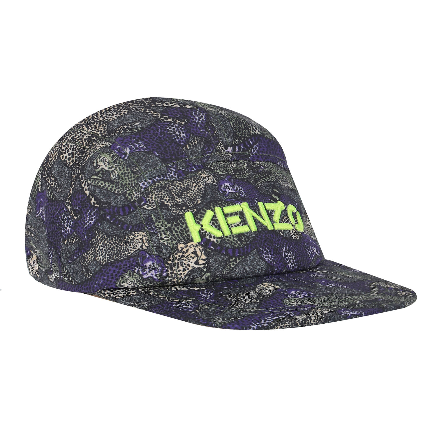 Boys Purple & Green Logo Cap, 1, hi-res