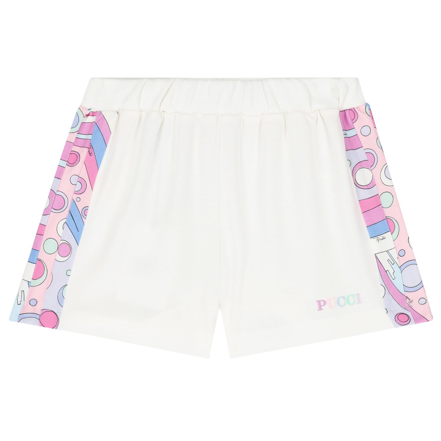 Girls Ivory Logo Fontane Shorts, 1, hi-res