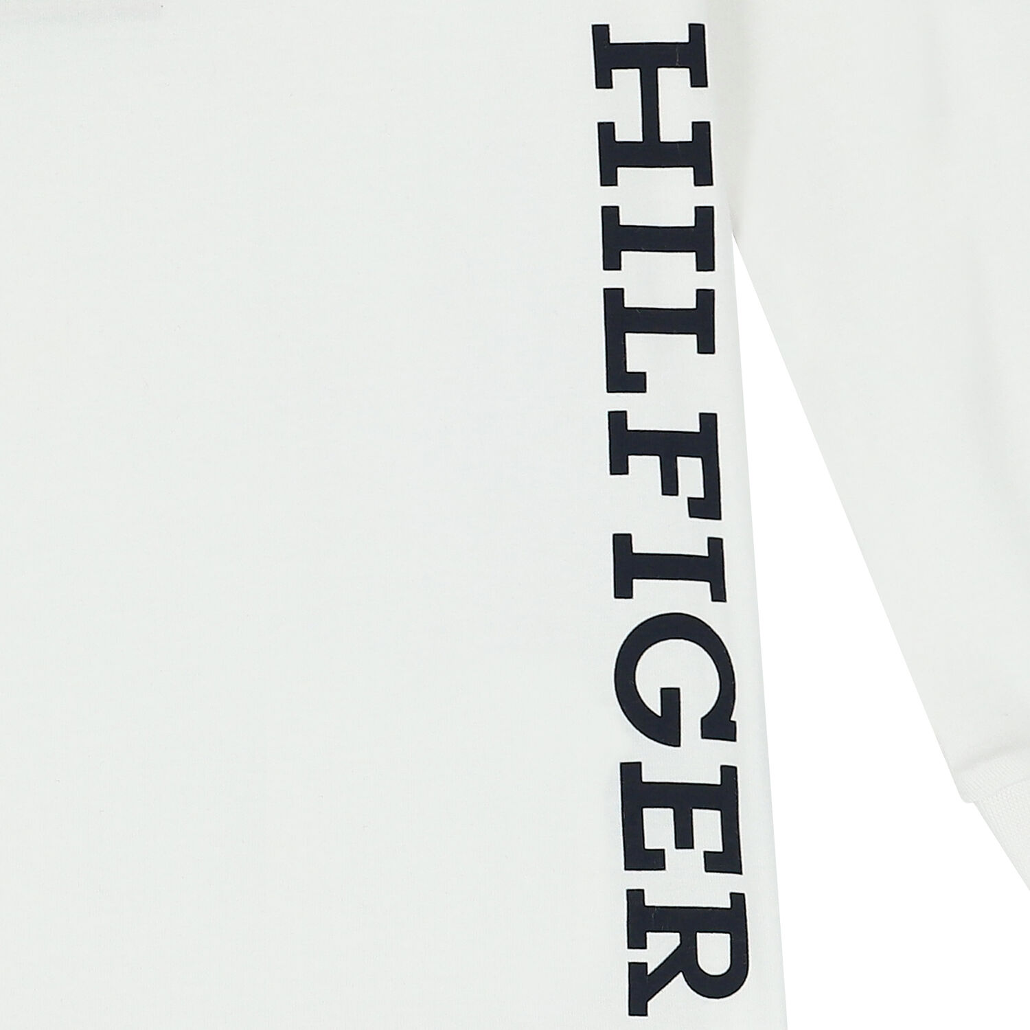 Boys White Logo Long Sleeve Top, 1, hi-res