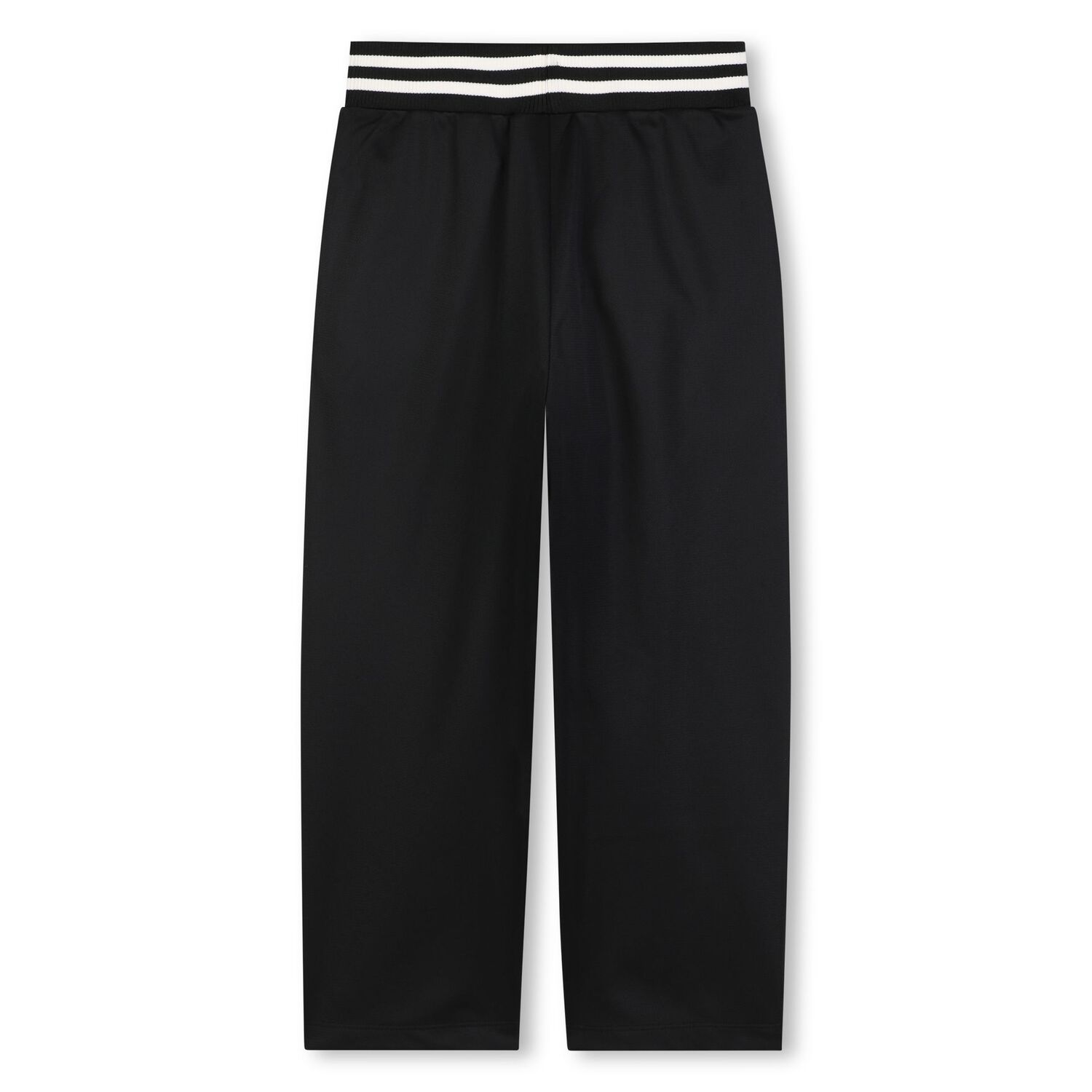Boys Black Tiger Logo Trousers, 1, hi-res