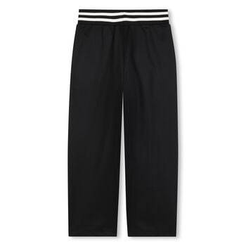 Boys Black Tiger Logo Trousers