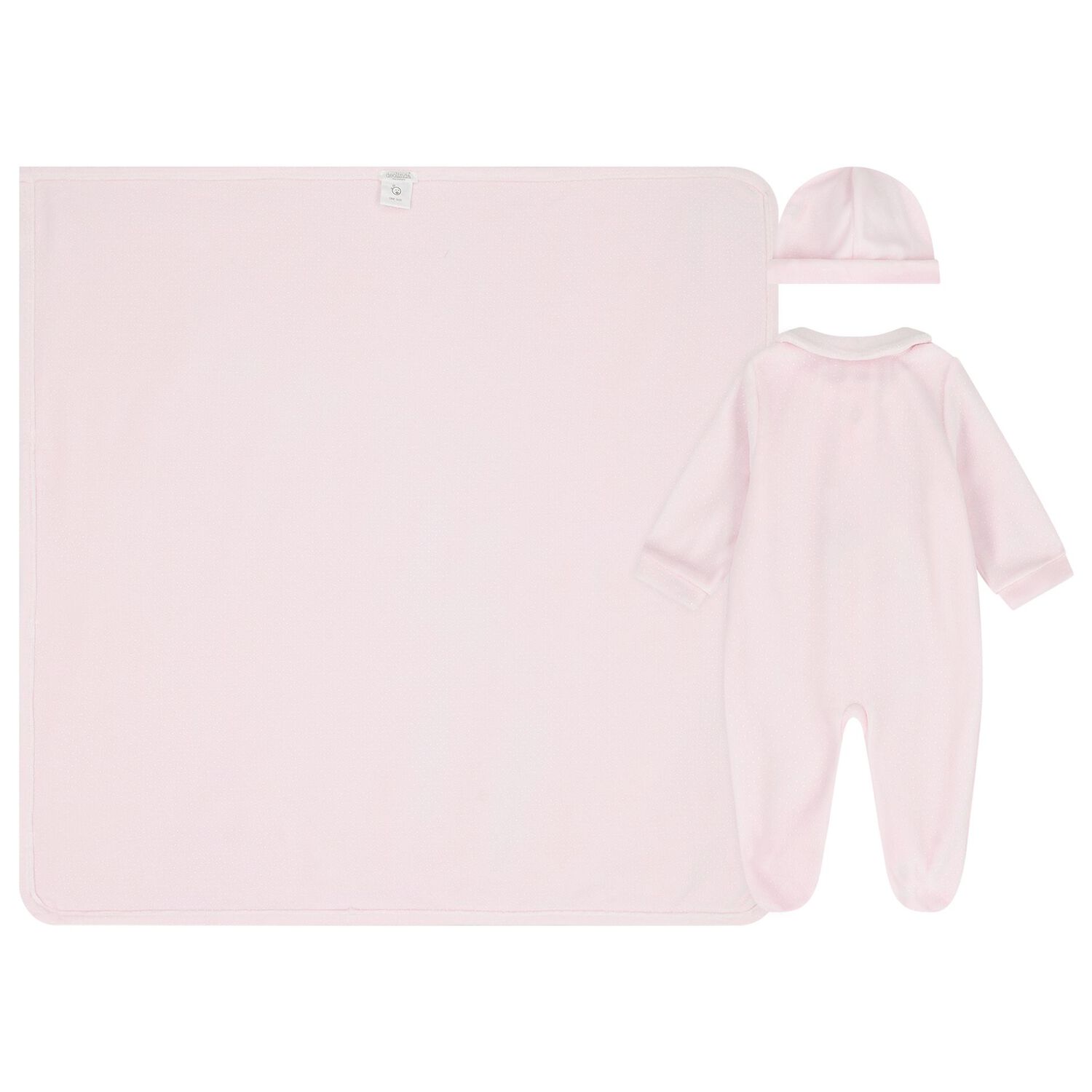 Baby Girls Pink Pom Pom Babygrow Gift Set, 1, hi-res