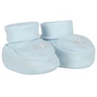 Baby Boys Blue Hat & Booties Gift Set, 2, hi-res