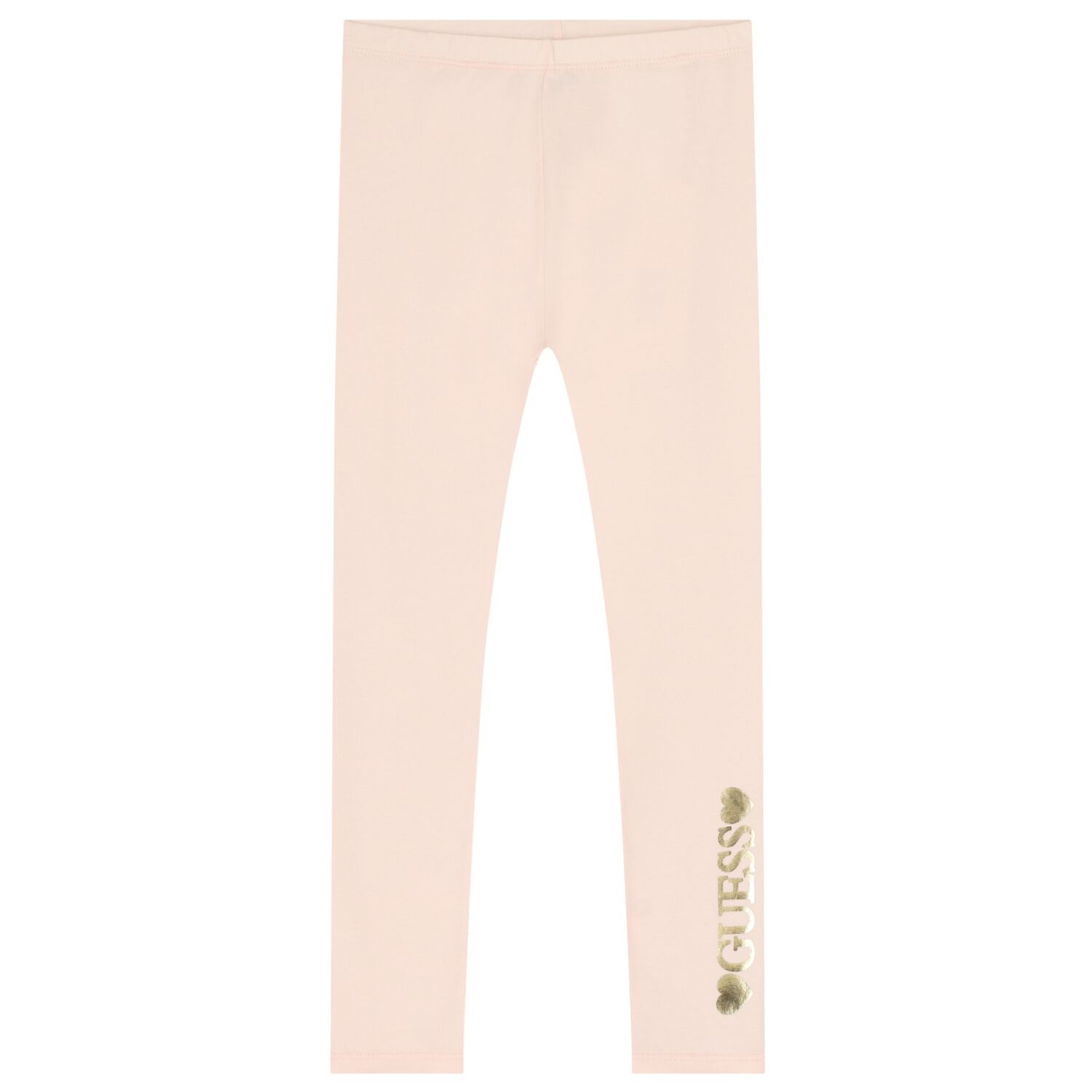 Girls Pink Logo Leggings, 1, hi-res