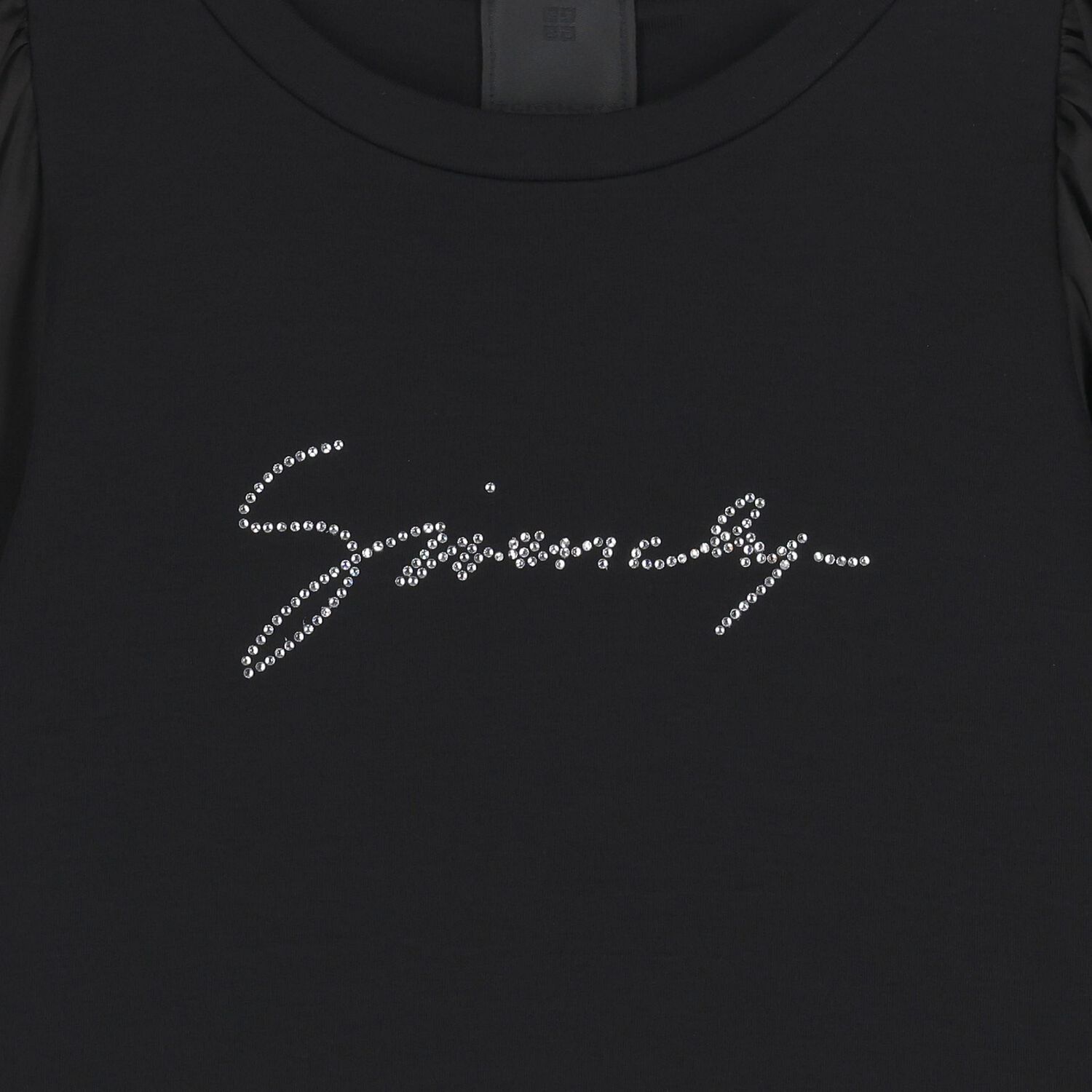 Girls Black Logo Dress, 1, hi-res