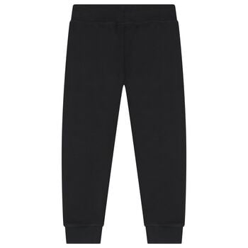 Boys Black Logo Joggers