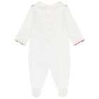 Baby Girls White Logo Babygrow Gift Set, 1, hi-res