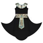 Girls Black & Gold Egyptian Pharoah Costume, 1, hi-res