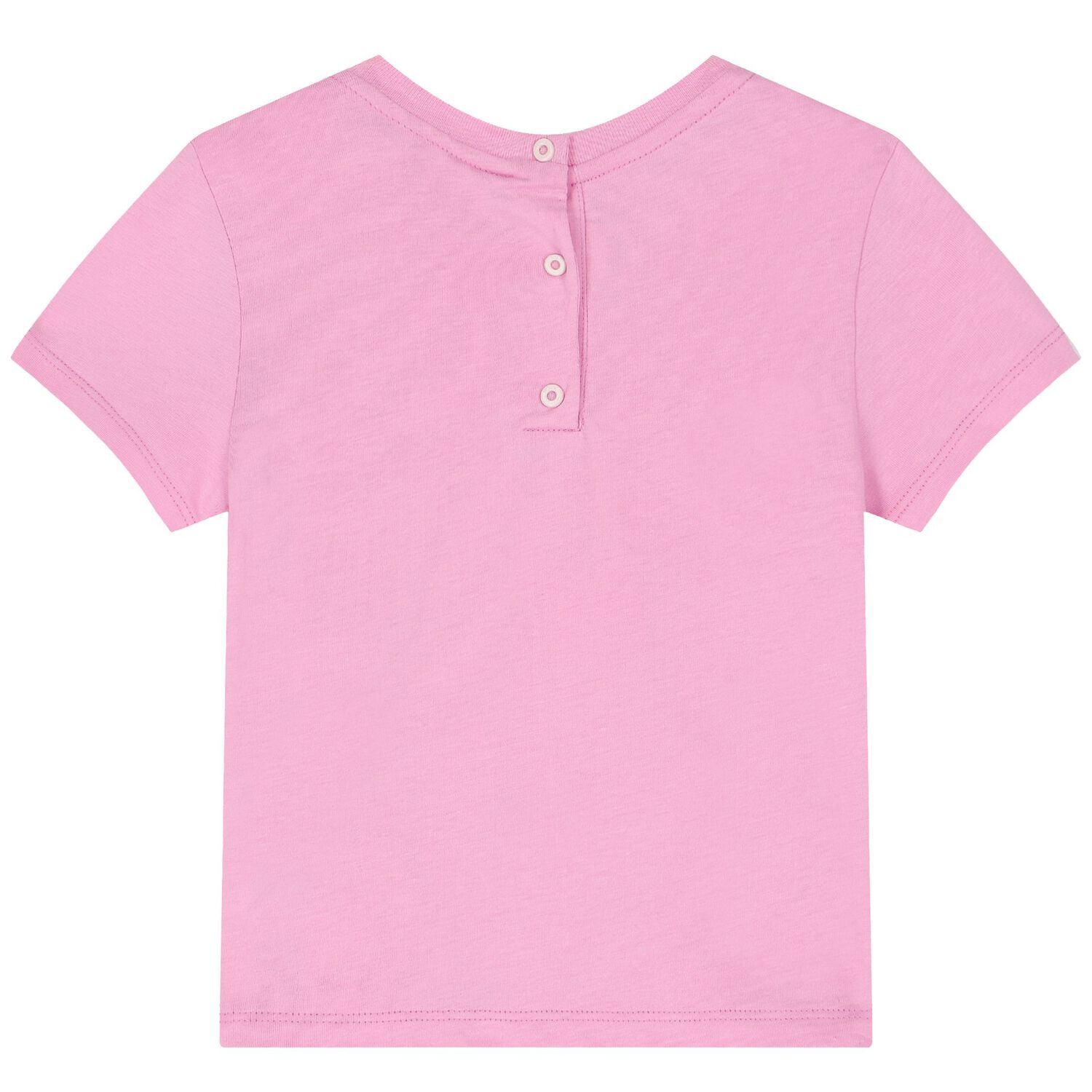 Younger Girls Pink Teddy Logo T-Shirt, 1, hi-res image number null