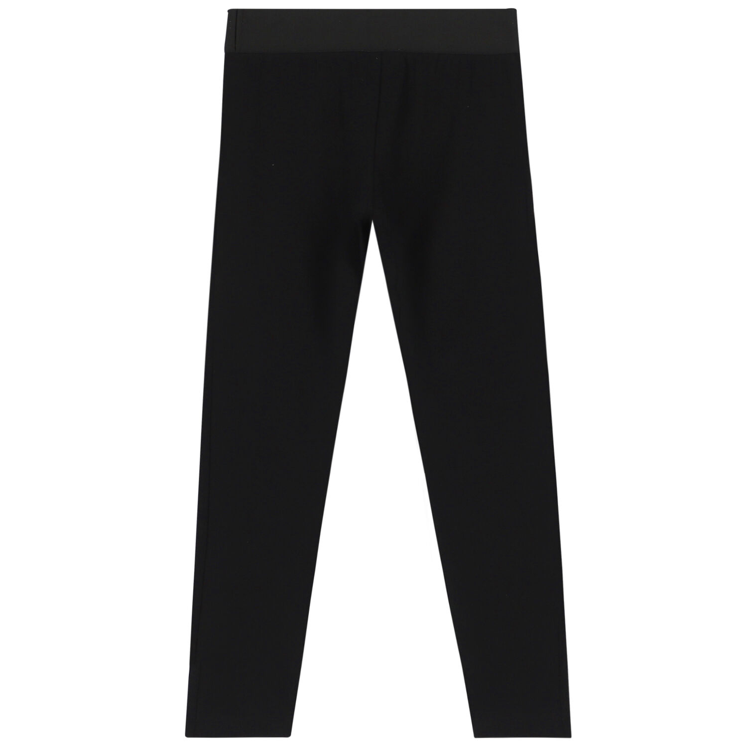 Girls Black Logo Leggings, 1, hi-res