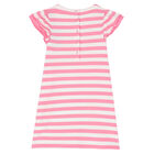 Girls Pink & White Striped Dress, 1, hi-res