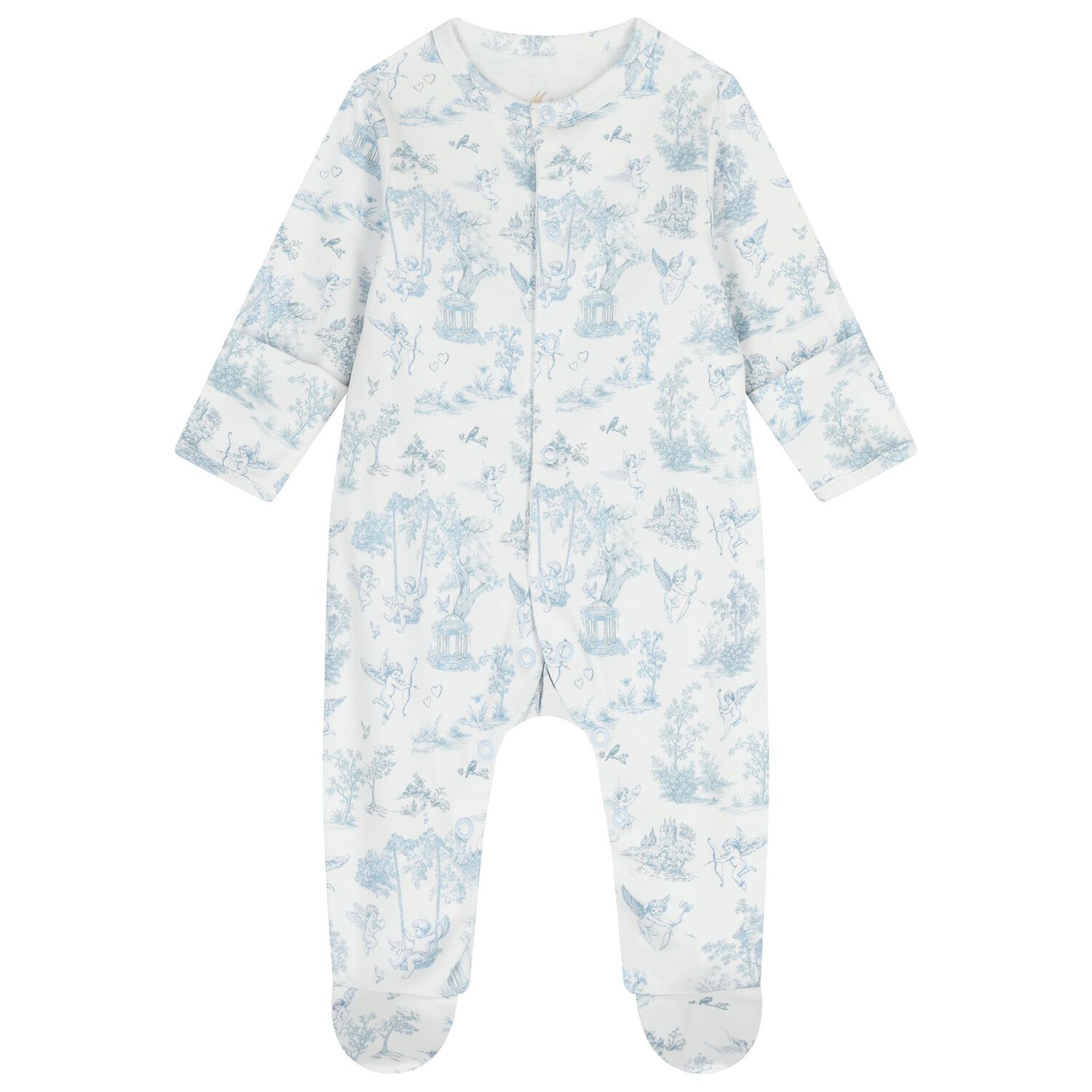 Baby Boys White & Blue Babygrow Gift Set , 1, hi-res