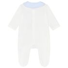 Ivory & Blue Cotton Babygrow Gift Set, 1, hi-res