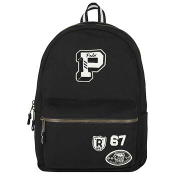 Boys Black Logo Varsity Backpack ( 44cm )