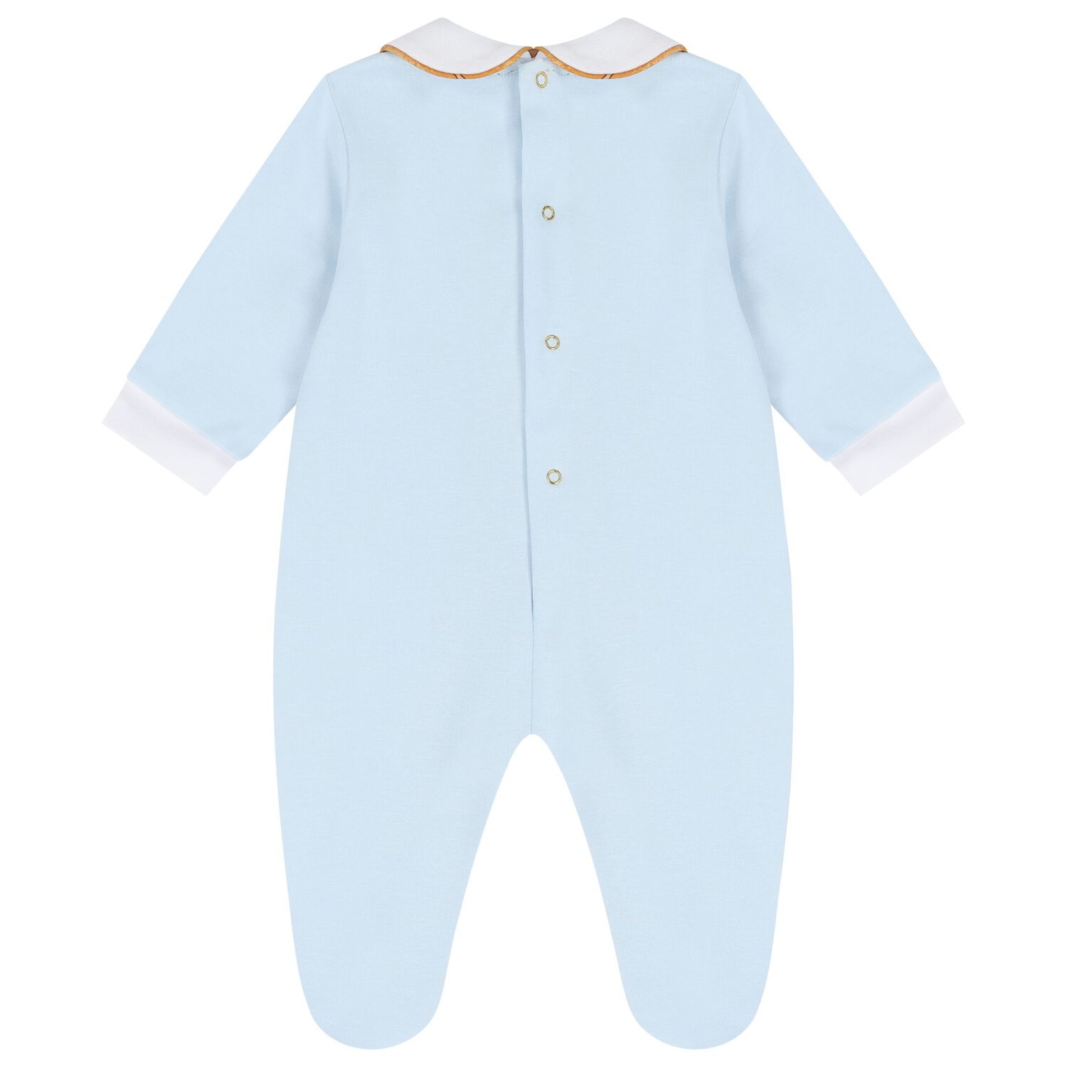 Baby Boys Blue & White Geo Map Babygrow Gift Set, 2, hi-res