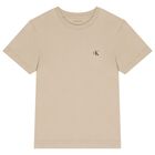 Boys Ivory & Beige Logo T-Shirt ( 2-Pack ), 12, hi-res