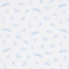 Baby Boys White & Blue Boys Vintage Toy Treasures Blanket, 1, hi-res