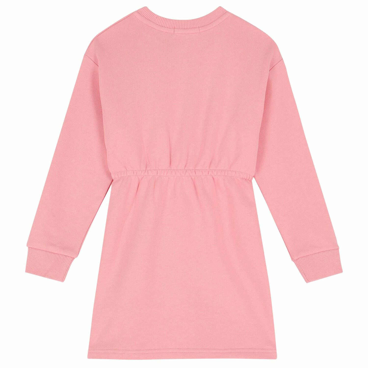 Girls Pink Logo Sweatshirt Dress, 1, hi-res