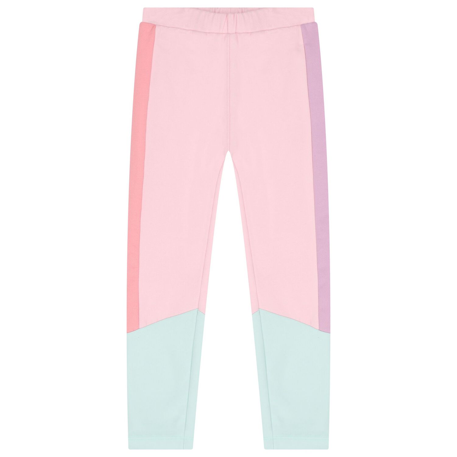 Girls Pink & Green Flower Leggings Set, 1, hi-res