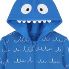 Younger Boys Blue Yeti Hooded Zip Up Top, 1, hi-res