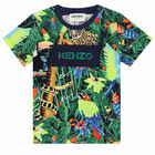 Younger Boys Green Logo Jungle T-Shirt, 1, hi-res