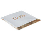 White & Beige Geo Map Logo Baby Blanket, 1, hi-res